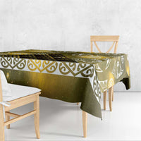 Matariki New Zealand Tablecloth NZ Niho Taniwha Maori New Year Yellow Galaxy