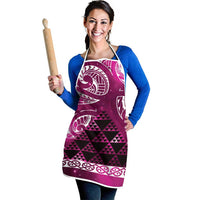 Matariki New Zealand Apron NZ Niho Taniwha Maori New Year Pink Galaxy LT14 - Polynesian Pride