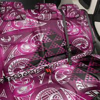 Matariki New Zealand Back Car Seat Cover NZ Niho Taniwha Maori New Year Pink Galaxy