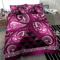 Matariki New Zealand Bedding Set NZ Niho Taniwha Maori New Year Pink Galaxy LT14 - Polynesian Pride