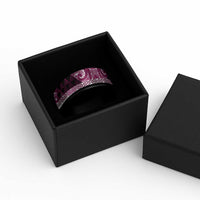 Matariki New Zealand Spinner Ring NZ Niho Taniwha Maori New Year Pink Galaxy LT14 - Polynesian Pride