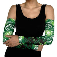 Matariki New Zealand Arm Sleeves NZ Niho Taniwha Maori New Year Green Galaxy