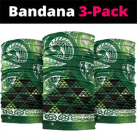 Matariki New Zealand Neck Gaiter NZ Niho Taniwha Maori New Year Green Galaxy