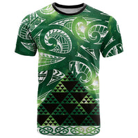 Matariki New Zealand T Shirt NZ Niho Taniwha Maori New Year Green Galaxy LT14 Green - Polynesian Pride