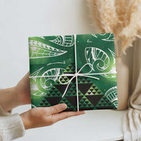 Matariki New Zealand Wrapping Paper NZ Niho Taniwha Maori New Year Green Galaxy LT14 - Polynesian Pride