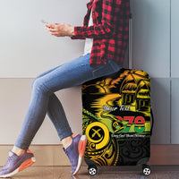 Personalised Vanuatu 678 Luggage Cover Proud To Be A Ni-Van LT14 - Polynesian Pride