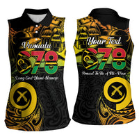 Personalised Vanuatu 678 Women Sleeveless Polo Shirt Proud To Be A Ni-Van