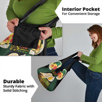 Vanuatu Triton's Trumpet Grocery Bag Tropical Flowers Vanuatuan Map