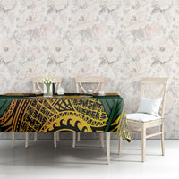 Vanuatu Triton's Trumpet Tablecloth Tropical Flowers Vanuatuan Map