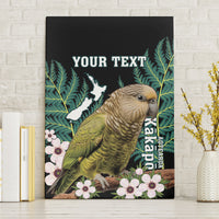Personalised New Zealand Kakapo Canvas Wall Art Aotearoa Fern With Manuka
