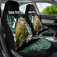 Personalised New Zealand Kakapo Car Seat Cover Aotearoa Fern With Manuka