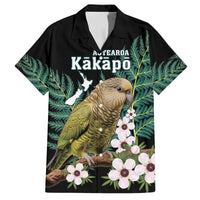 Personalised New Zealand Kakapo Family Matching Long Sleeve Bodycon Dress and Hawaiian Shirt Aotearoa Fern With Manuka