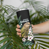 Personalised New Zealand Kakapo Skinny Tumbler Aotearoa Fern With Manuka