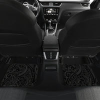Personalised New Zealand Kea Car Mats Nestor Notabilis With Harakeke Maori Pattern LT14 Set 2pcs - Back Black - Polynesian Pride