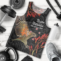 Personalised New Zealand Kea Men Tank Top Nestor Notabilis With Harakeke Maori Pattern
