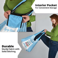Custom Fiji Tapa Rugby Grocery Bag Flying Fijian Blue And White Version