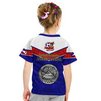 American Samoa Football Kid T Shirt Polynesian Sporty Style LT14 - Polynesian Pride