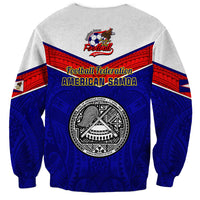 American Samoa Football Sweatshirt Polynesian Sporty Style LT14 - Polynesian Pride