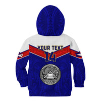 Personalised American Samoa Football Kid Hoodie Polynesian Sporty Style LT14 - Polynesian Pride