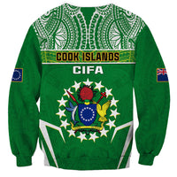 Cook Islands Football Sweatshirt Go Kuki Airani Polynesian Sporty Style LT14 - Polynesian Pride
