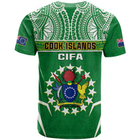 Cook Islands Football T Shirt Go Kuki Airani Polynesian Sporty Style LT14 - Polynesian Pride
