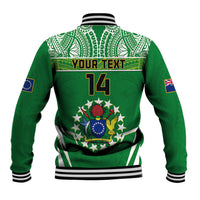 Personalised Cook Islands Football Baseball Jacket Go Kuki Airani Polynesian Sporty Style LT14 - Polynesian Pride