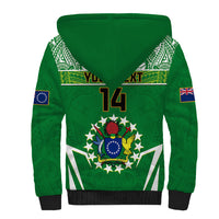 Personalised Cook Islands Football Sherpa Hoodie Go Kuki Airani Polynesian Sporty Style LT14 - Polynesian Pride