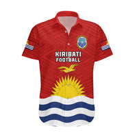 Kiribati Football Hawaiian Shirt Polynesian Pattern Mix Kiribatian Flag LT14 Red - Polynesian Pride