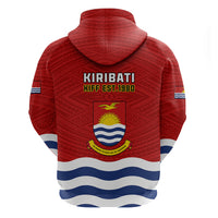 Kiribati Football Hoodie Polynesian Pattern Mix Kiribatian Flag LT14 - Polynesian Pride