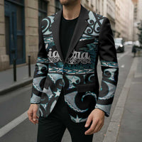 Kia Ora New Zealand Blazer Aotearoa Proud Maori Paua Shell Silver Fern - Polynesian Pride