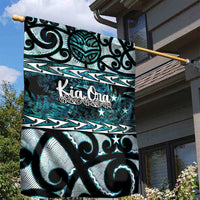Kia Ora New Zealand Garden Flag Aotearoa Proud Maori Paua Shell Silver Fern - Polynesian Pride