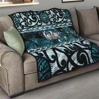 Kia Ora New Zealand Quilt Aotearoa Proud Maori Paua Shell Silver Fern - Polynesian Pride