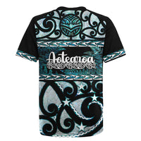 Kia Ora New Zealand Rugby Jersey Aotearoa Proud Maori Paua Shell Silver Fern - Polynesian Pride
