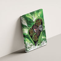 Piwakawaka New Zealand Christmas In July Canvas Wall Art NZ Aroha Koru Fern Marble Vibes