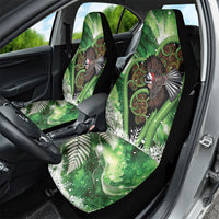 Piwakawaka New Zealand Christmas In July Car Seat Cover NZ Aroha Koru Fern Marble Vibes