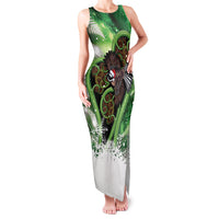 Piwakawaka New Zealand Christmas In July Family Matching Tank Maxi Dress and Hawaiian Shirt NZ Aroha Koru Fern Marble Vibes