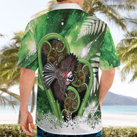 Piwakawaka New Zealand Christmas In July Hawaiian Shirt NZ Aroha Koru Fern Marble Vibes LT14 - Polynesian Pride