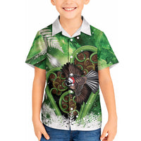 Piwakawaka New Zealand Christmas In July Hawaiian Shirt NZ Aroha Koru Fern Marble Vibes LT14 - Polynesian Pride