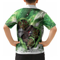 Piwakawaka New Zealand Christmas In July Hawaiian Shirt NZ Aroha Koru Fern Marble Vibes LT14 - Polynesian Pride