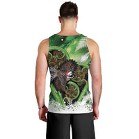 Piwakawaka New Zealand Christmas In July Men Tank Top NZ Aroha Koru Fern Marble Vibes