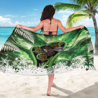 Piwakawaka New Zealand Christmas In July Sarong NZ Aroha Koru Fern Marble Vibes