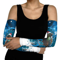Tui Bird New Zealand Christmas In July Arm Sleeves NZ Aroha Koru Fern Marble Vibes