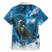 Tui Bird New Zealand Christmas In July Hawaiian Shirt NZ Aroha Koru Fern Marble Vibes LT14 - Polynesian Pride