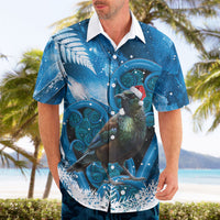 Tui Bird New Zealand Christmas In July Hawaiian Shirt NZ Aroha Koru Fern Marble Vibes LT14 - Polynesian Pride