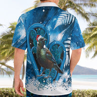Tui Bird New Zealand Christmas In July Hawaiian Shirt NZ Aroha Koru Fern Marble Vibes LT14 - Polynesian Pride