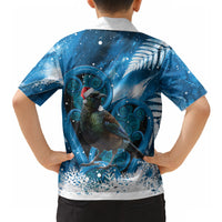 Tui Bird New Zealand Christmas In July Hawaiian Shirt NZ Aroha Koru Fern Marble Vibes LT14 - Polynesian Pride