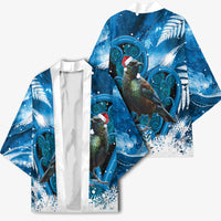 Tui Bird New Zealand Christmas In July Kimono NZ Aroha Koru Fern Marble Vibes