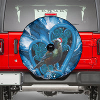 Tui Bird New Zealand Christmas In July Spare Tire Cover NZ Aroha Koru Fern Marble Vibes