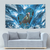 Tui Bird New Zealand Christmas In July Tapestry NZ Aroha Koru Fern Marble Vibes