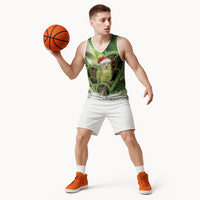 Kakapo New Zealand Christmas In July Basketball Jersey NZ Aroha Koru Fern Marble Vibes